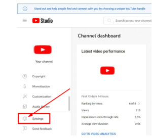 YouTube Setting