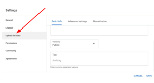ইউটিউব চ্যানেল সেটিং