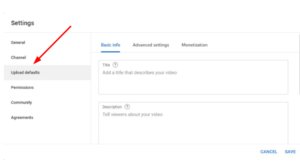 ইউটিউব চ্যানেল সেটিং